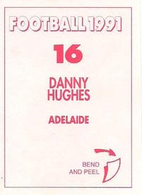 1991 Select AFL Stickers #16 Danny Hughes Back